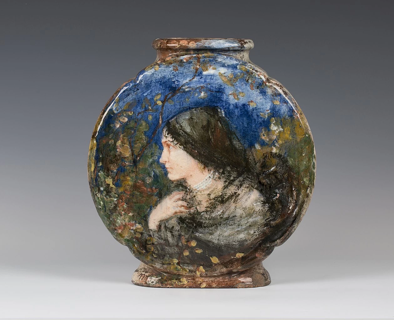 Vaso con ritratto di donna